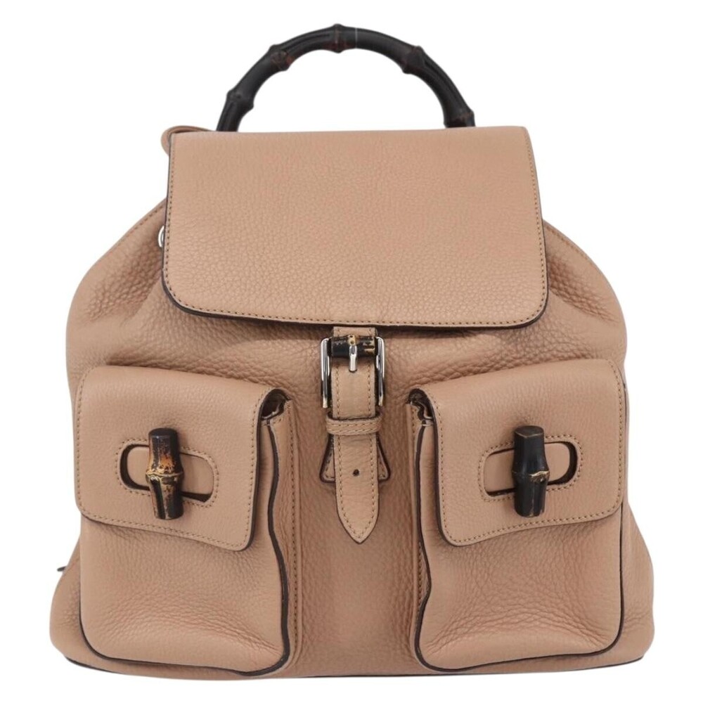 Gucci Vintage Bamboo Leather